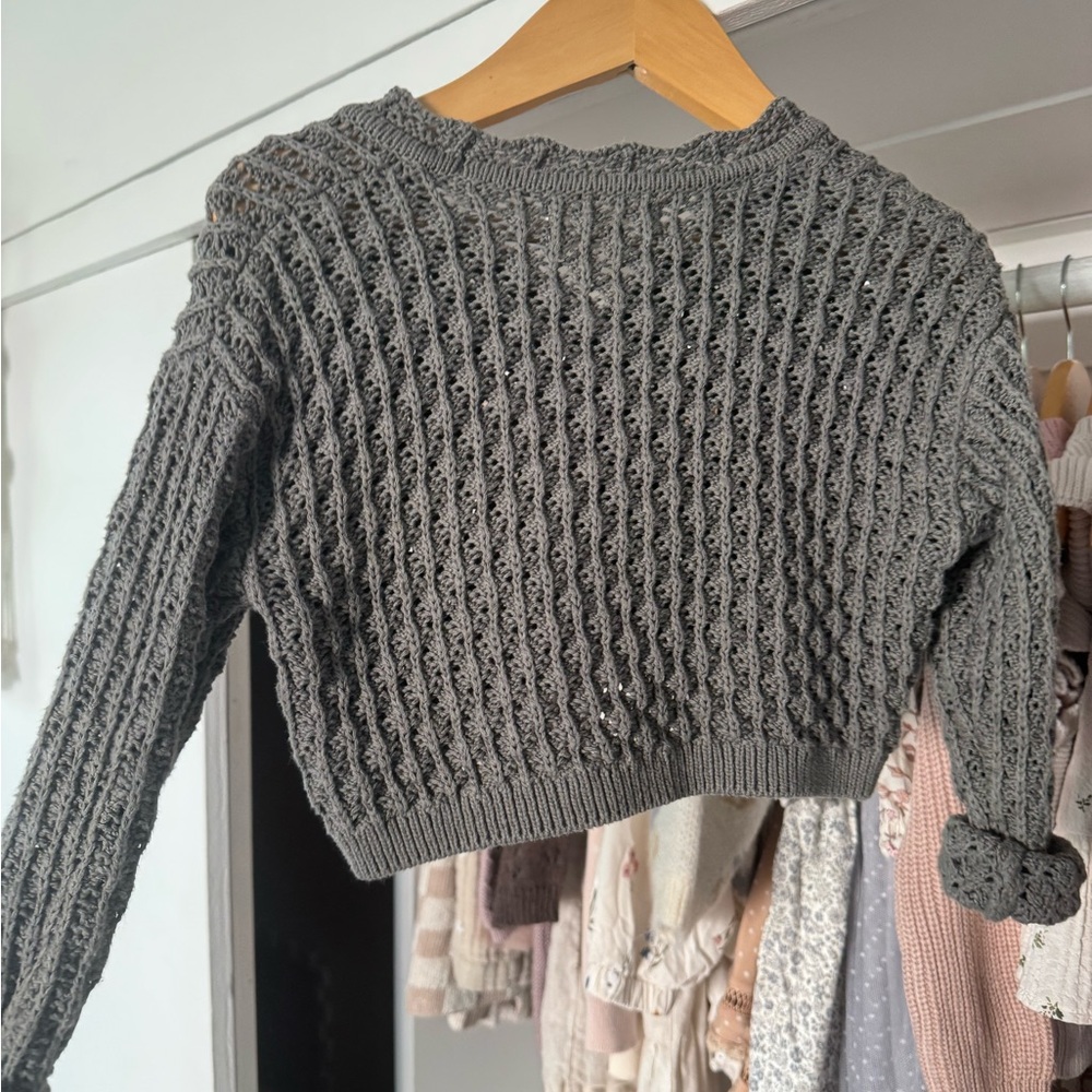 2-3Y Rylee and Cru Toddler Ella Cardigan in forest - Picture 7 of 10